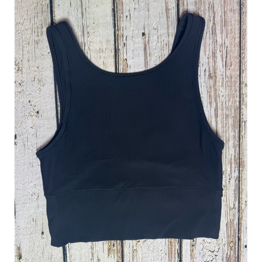 Lululemon Power Pivot Ribbed‎ Tank Top Black Women's 6?